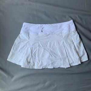 Lululemon pace rival skirt white